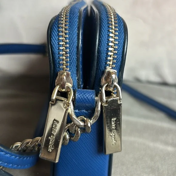 Kate Spade Staci Maritime Stripe Double Zip Small Crossbody Multi colored - Picture 3 of 11